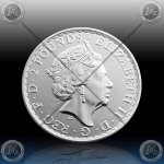 1oz V. BRITANIJA 2 Pounds 2019 (Oriental Border) BU